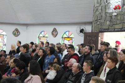 Missa de AÃ§Ã£o de GraÃ§as em louvor ao Bom Jesus em Campo Mendes foi presidida pelo Padre Paulo 